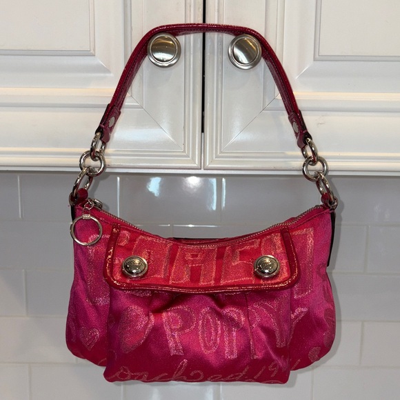 Coach Y2K Poppy Lurex Story Patch Convertible Mini Bag - HTF - Picture 1 of 16